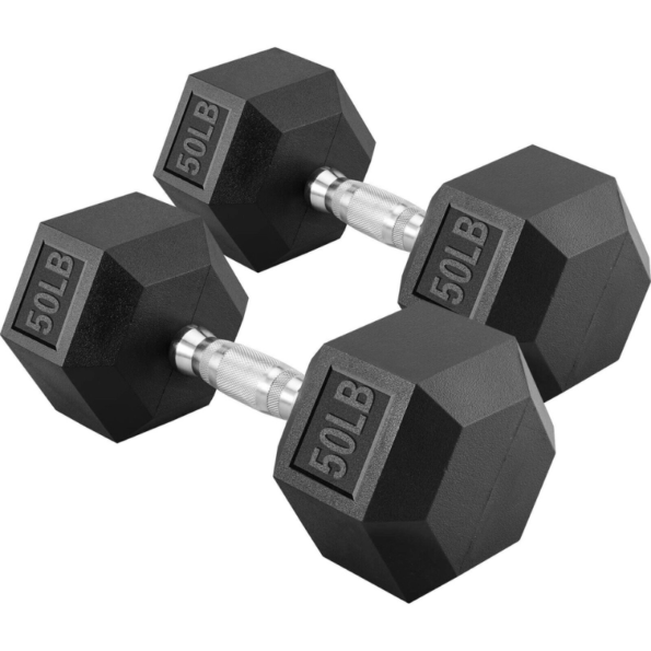 cap-barbell-20lb-coated-rubber-hex-dumbbell-pair-2-mighty-muscle